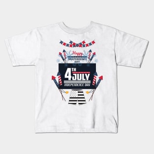 America Day independence Kids T-Shirt